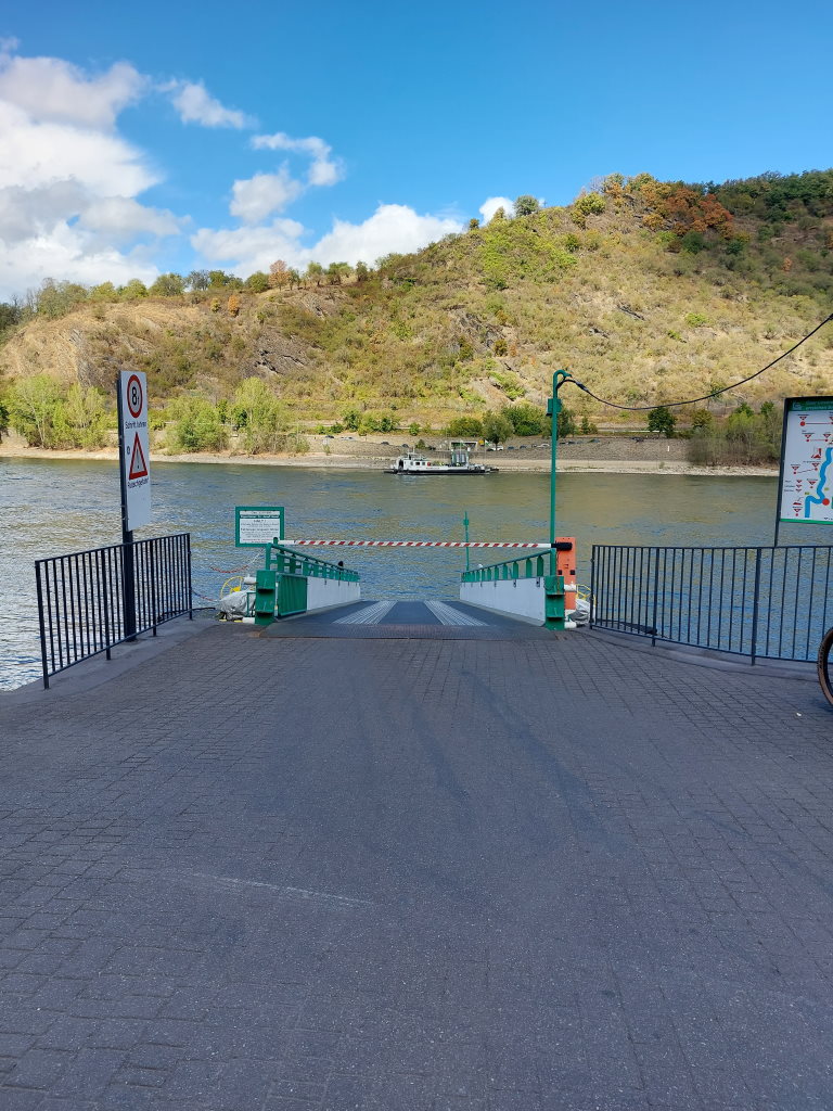 Motorradtour Rhein - Mosel, Rheinfähre Boppard
