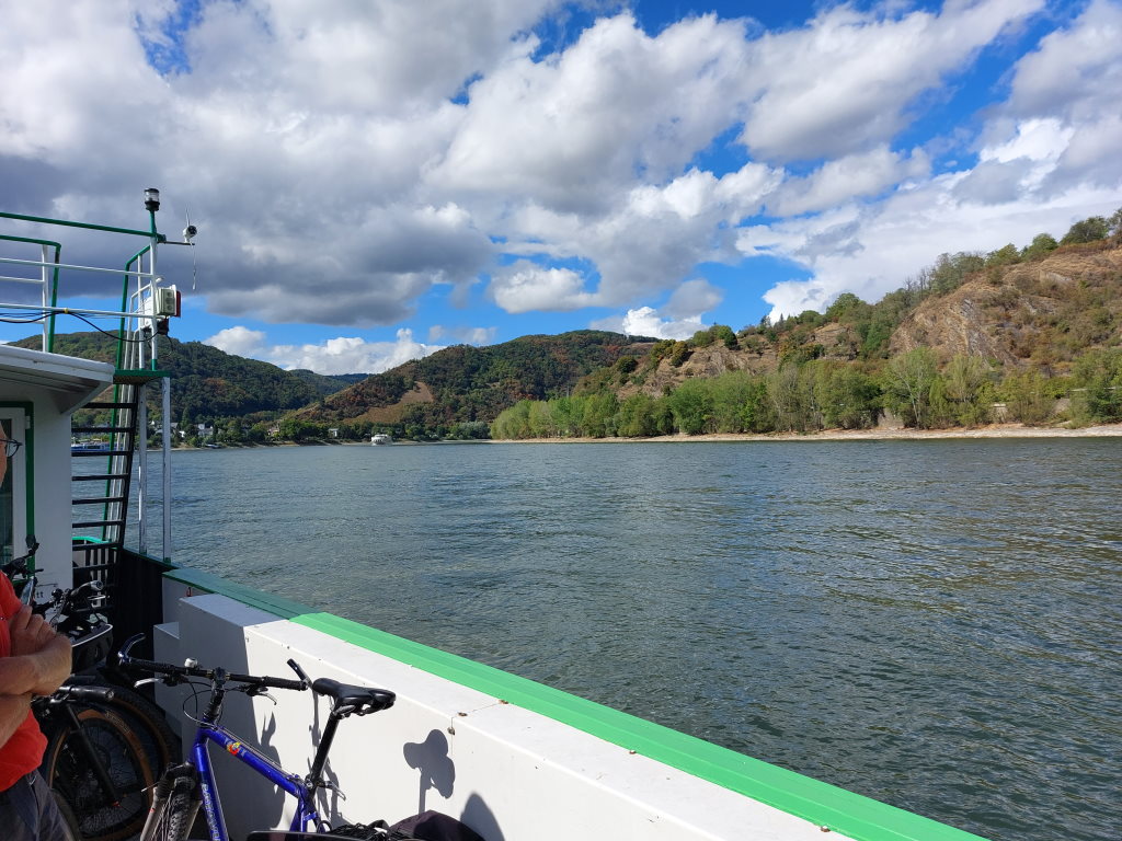 Motorradtour Rhein - Mosel, Rheinfähre Boppard